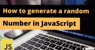 How to generate a random number in JavaScript