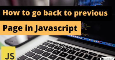 How to go back to previous page in Javascript