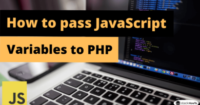 How to pass JavaScript variables to PHP