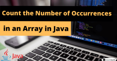 Java - Count the Number of Occurrences in an Array