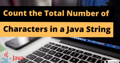 Java - Count the Total Number of Characters in a String