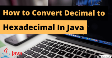 Java Program to Convert Decimal to Hexadecimal