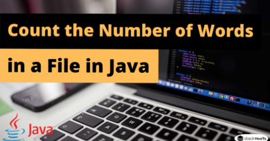 Java Program to Count the Number of Words in a File