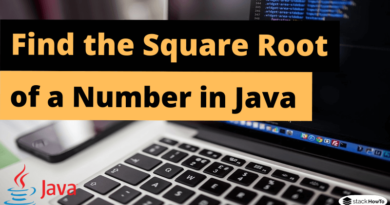 Java Program to Find the Square Root of a Number