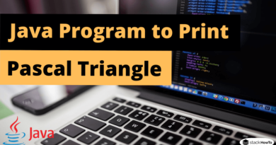 Java Program to Print Pascal Triangle