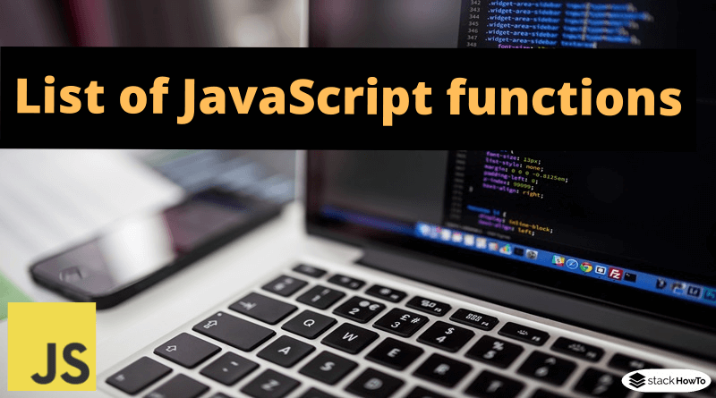 List of JavaScript functions