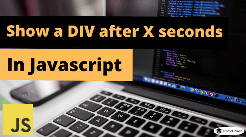 Show a DIV after X seconds in Javascript