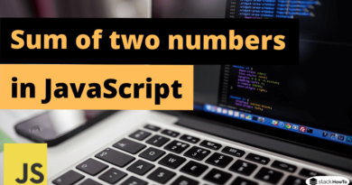 Sum of two numbers in JavaScript