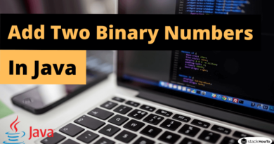Write a Java Program to Add Two Binary Numbers