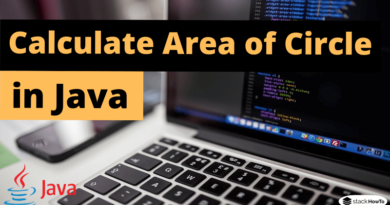 Write a Java Program to Calculate the Area of Circle