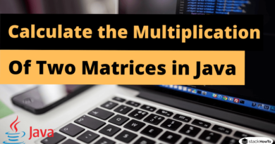 Write a Java Program to Calculate the Multiplication of Two Matrices