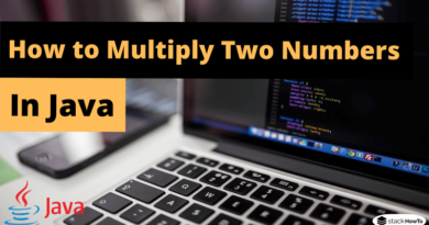 Write a Java Program to Multiply Two Numbers