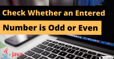 Write a Program to Check Whether an Entered Number is Odd or Even