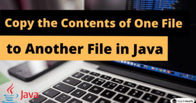 Write a Program to Copy the Contents of One File to Another File in Java
