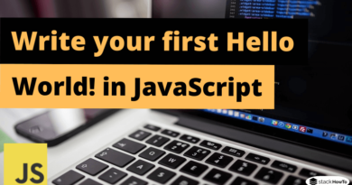 Write your first Hello, World! in JavaScript