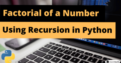 Factorial of a Number Using Recursion in Python