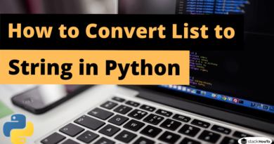 How to Convert List to String in Python