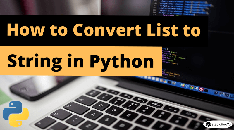 How to Convert List to String in Python