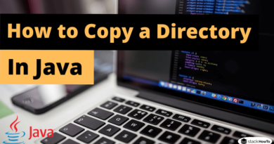 How to Copy a Directory in Java