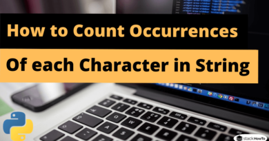 How to Count Occurrences of Each Character in String - Python