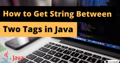How to Get String Between Two Tags in Java