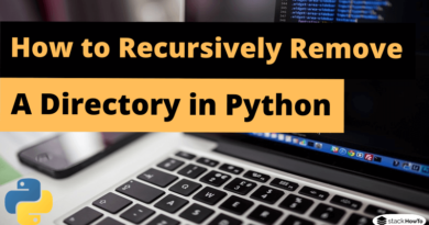 How to Recursively Remove a Directory in Python