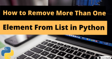 How to Remove More Than One Element From List in Python