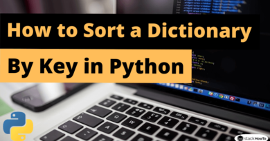 How to Sort a Dictionary by Key in Python