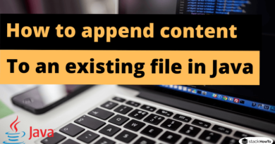 How to append content to an existing file in Java