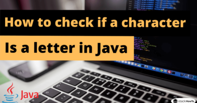 How to check if a character is a letter in Java