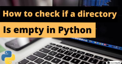 How to check if a directory is empty in Python