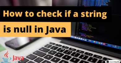 How to check if a string is null in Java
