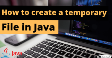 How to create a temporary file in Java