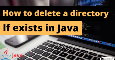 How to delete a directory if exists in Java