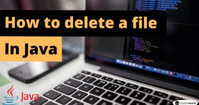 How to delete a file in Java