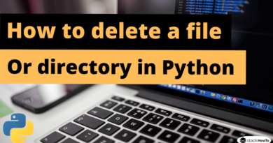 How to delete a file or directory in Python