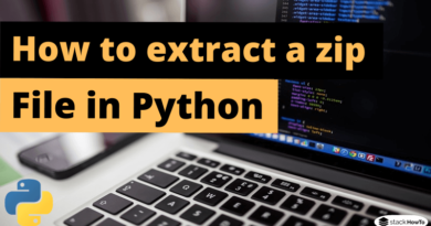How to extract a zip file in Python
