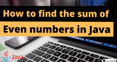 How to find the sum of even numbers in Java