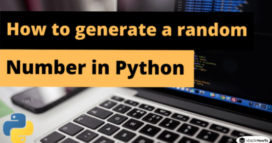 How to generate a random number in Python