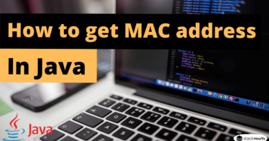 How to get MAC address in Java