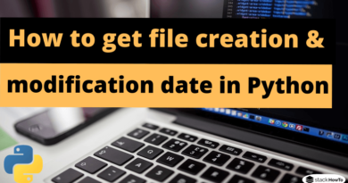 How to get file creation and modification date in Python