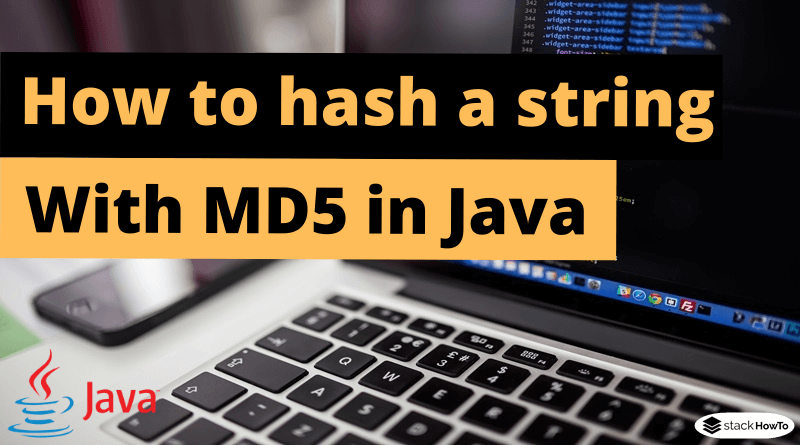 How to hash a string with MD5 in Java
