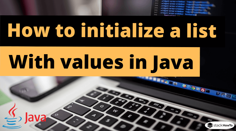 How to initialize a list with values in Java