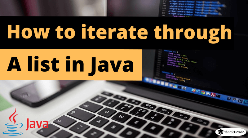 How to iterate through a list in Java