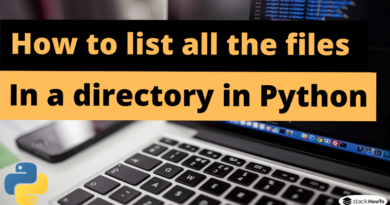 How to list all the files in a directory in Python