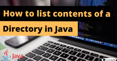 How to list contents of a directory in Java