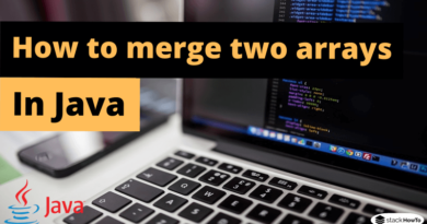 How to merge two arrays in Java