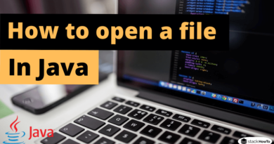 How to open a file in Java