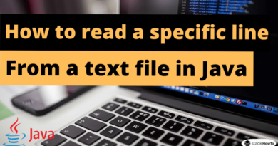 How to read a specific line from a text file in Java