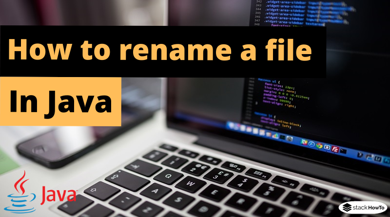 How to rename a file in Java